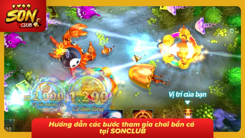 Bắn Cá Long Vương SONCLUB - Săn Cá Đỉnh Cao Cùng Bet Thủ 9 Các bước tham gia săn bắt cá cực dễ dàng cho người mới
