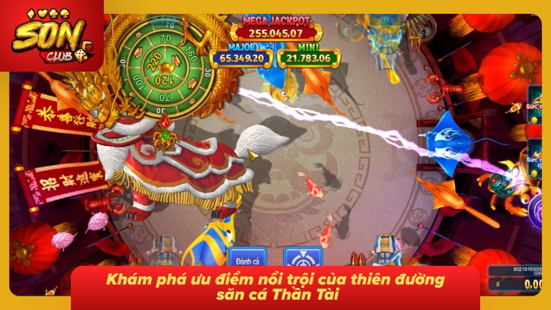 Bắn Cá Thần Tài Sonclub - Săn Thưởng Hấp Dẫn Từ Đại Dương 3 Top 03 điểm mạnh của săn cá Thần Tài