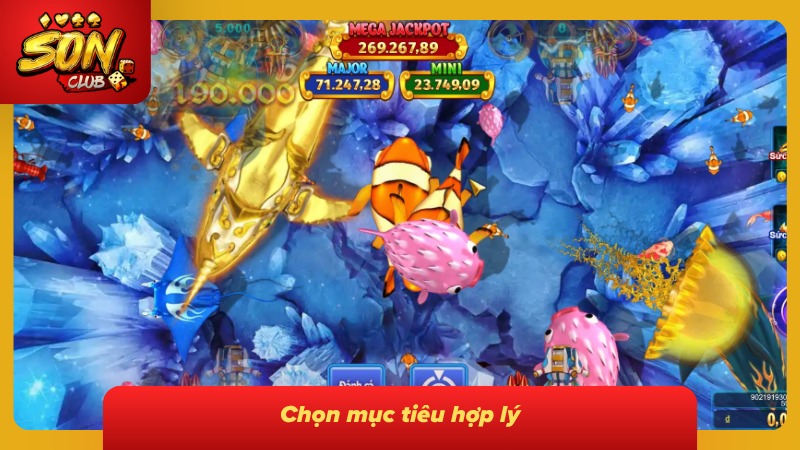 Bắn Cá Thần Tài Sonclub - Săn Thưởng Hấp Dẫn Từ Đại Dương 9 Chọn súng phù hợp với sinh vật biển trước khi tiêu diệt