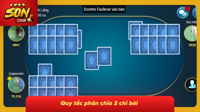 Binh Xập Xám Sonclub Cực Đỉnh - Luật Chơi Và Cách Tính Chuẩn 3 Hệ thống đưa ra thông tin về quy tắc chia bài