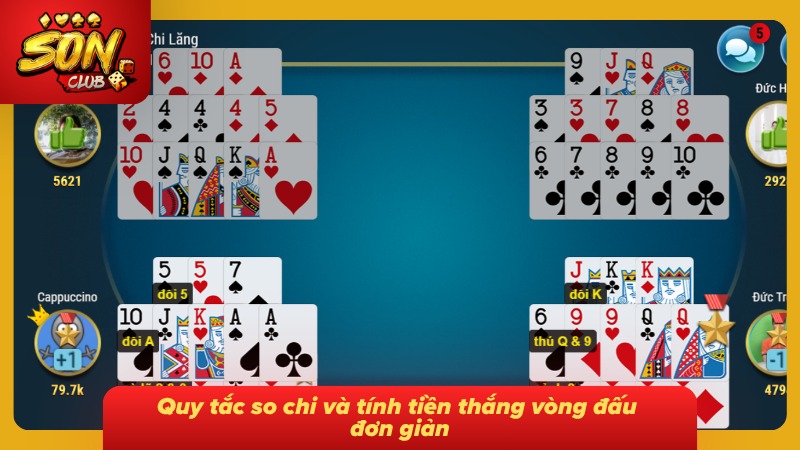 Binh Xập Xám Sonclub Cực Đỉnh - Luật Chơi Và Cách Tính Chuẩn 6 Hệ thống nhắc nhở quy tắc so chi và tính tiền cho người mới