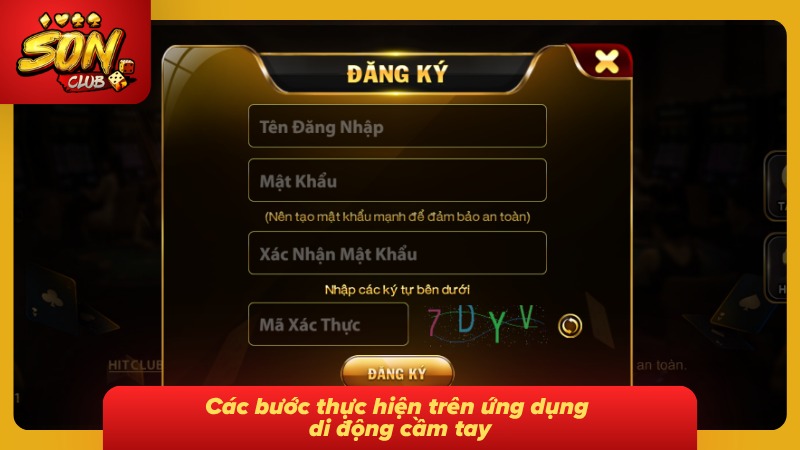 Các thao tác trên ứng dụng di động được hướng dẫn nhanh chóng và dễ thực hiện