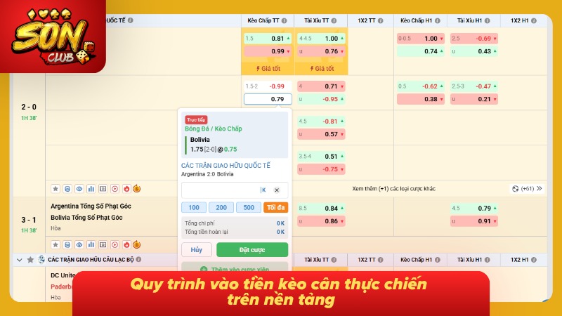 Kèo Chấp Hòa Sonclub: Cẩm Nang Cá Cược Toàn Tập Từ Cao Thủ 6 Hướng dẫn vào tiền kèo cân từ A đến Z
