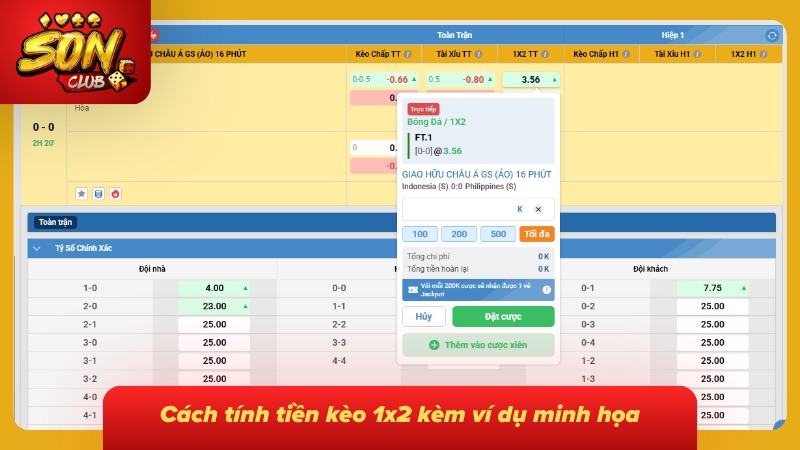 Kèo Châu Âu | Kèo 1x2 Là Gì Và Cách Đọc Tỷ Lệ Chuẩn Từng Cửa 5 Khoản tiền nhận được thay đổi theo số vốn và mức odds được chọn