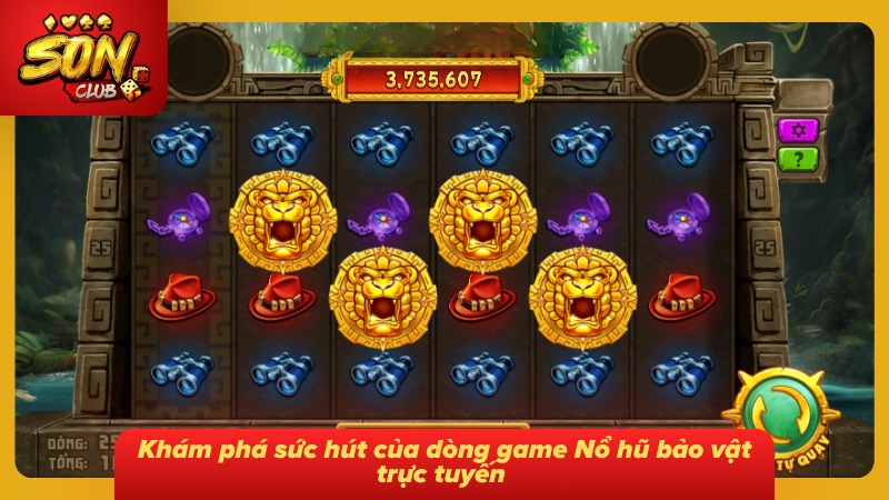 Nổ Hũ Bảo Vật Ở Sonclub - Giải Mã Kho Báu Và Mẹo Săn Thưởng 2 Không gian cổ đại với những biểu tượng bảo vật nổi bật